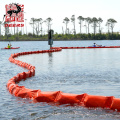 Auge flotante de contención de aceite de valla de basura de algas marinas